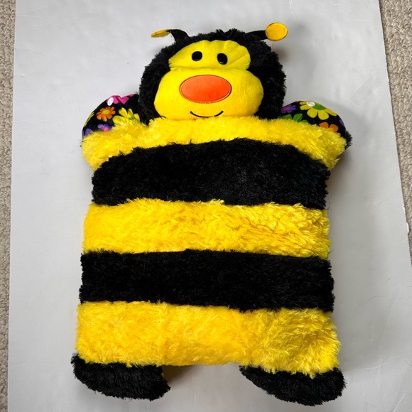 New POPillows Plush Bee Sleepy Time Anytime Pillow - Picture 6 of 10